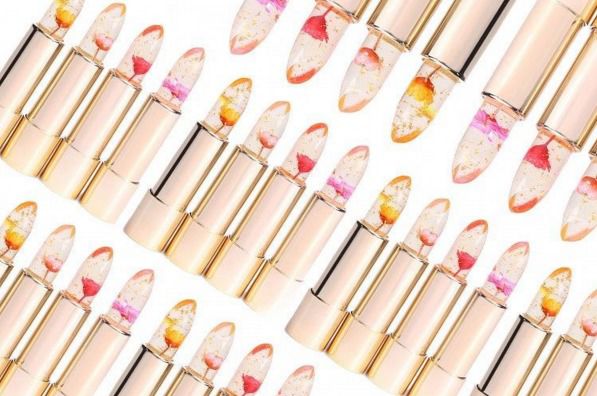A flower for you.  Beautiful lipstick as sigh comes out.