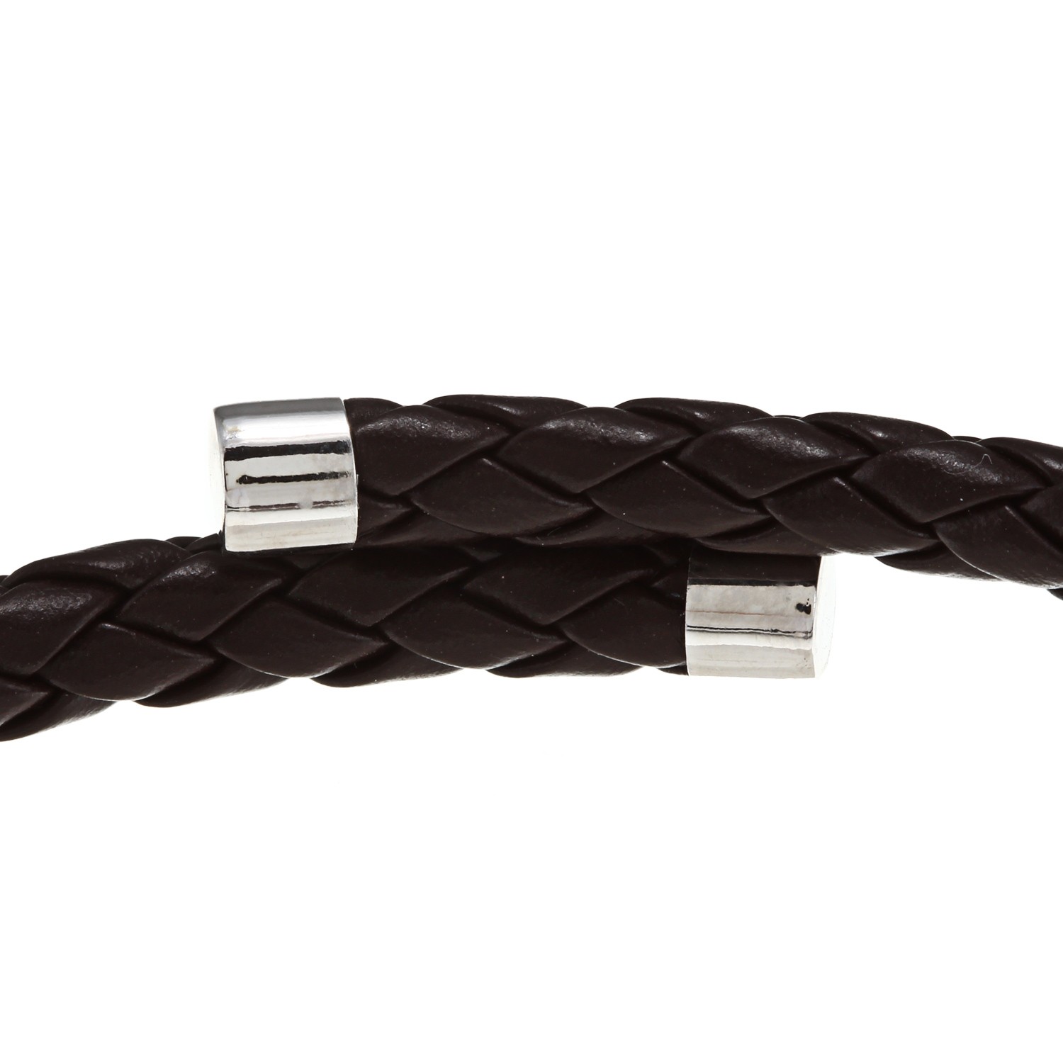 DaVonna Black Braided Leather and FW Pearl Chocker Necklace 2